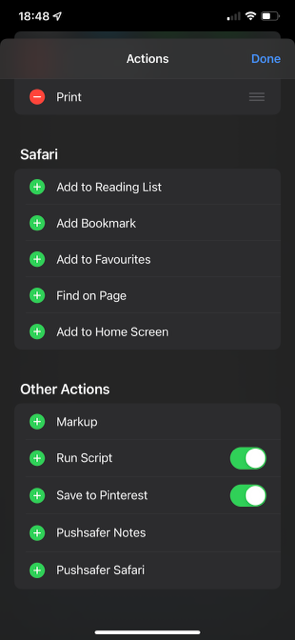 Pushsafer Shortcuts in iOS MacOS Siri ActionSheets Automation 15