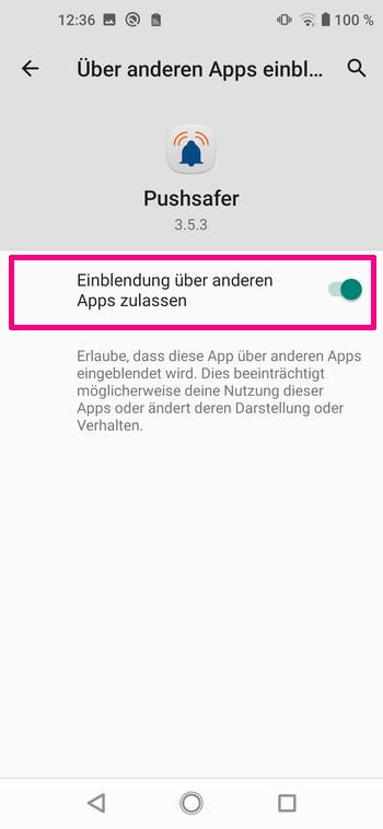 Android 10-12 Pushsafer zum Autostart hinzufügen 06